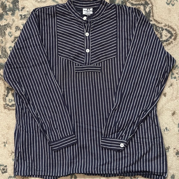 Blue Casual Button Down Shirt Classic Design - Picture 1 of 3